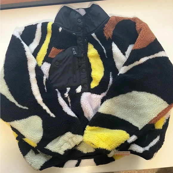 FP Movement Rocky Ridge Pullover Fleece Jacket Oversized small Peruvian Walnut - Picture 7 of 12